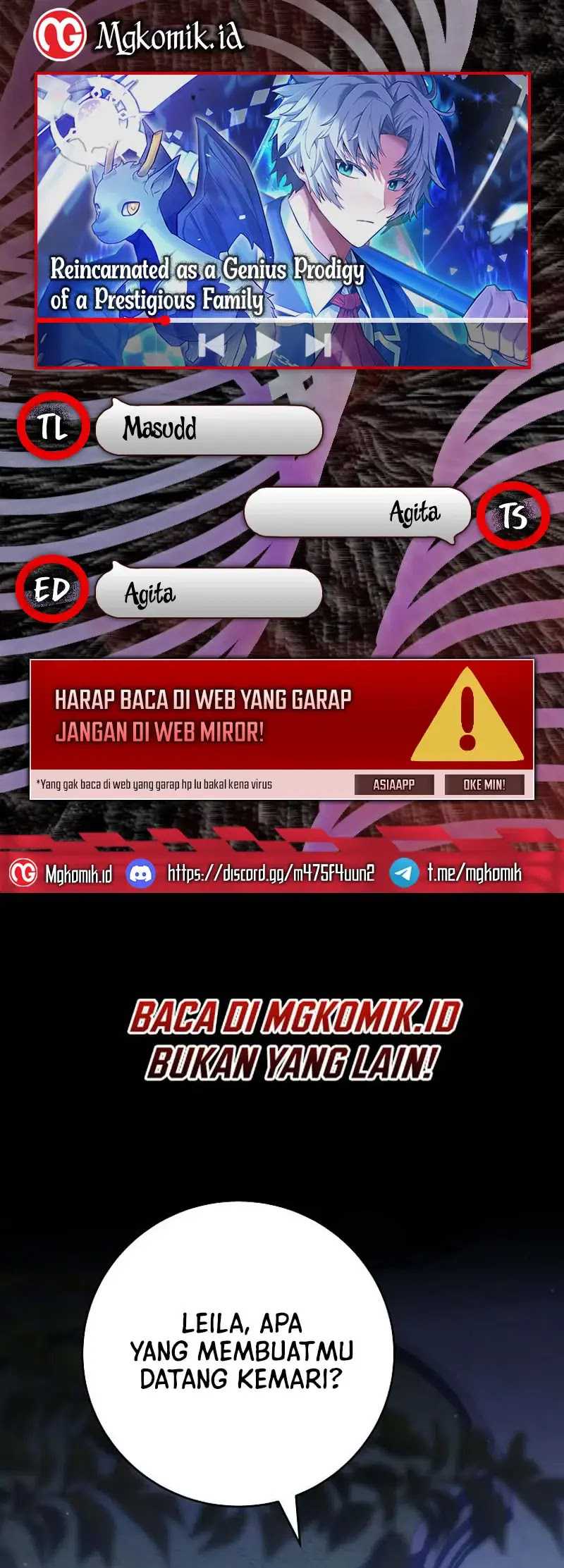 Komik Reincarnated as a Genius Prodigy of a Prestigious Family Chapter 09 gambar nomor 1