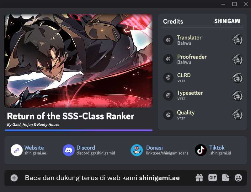 Komik Return of the SSS-Class Ranker Chapter 148 gambar nomor 1