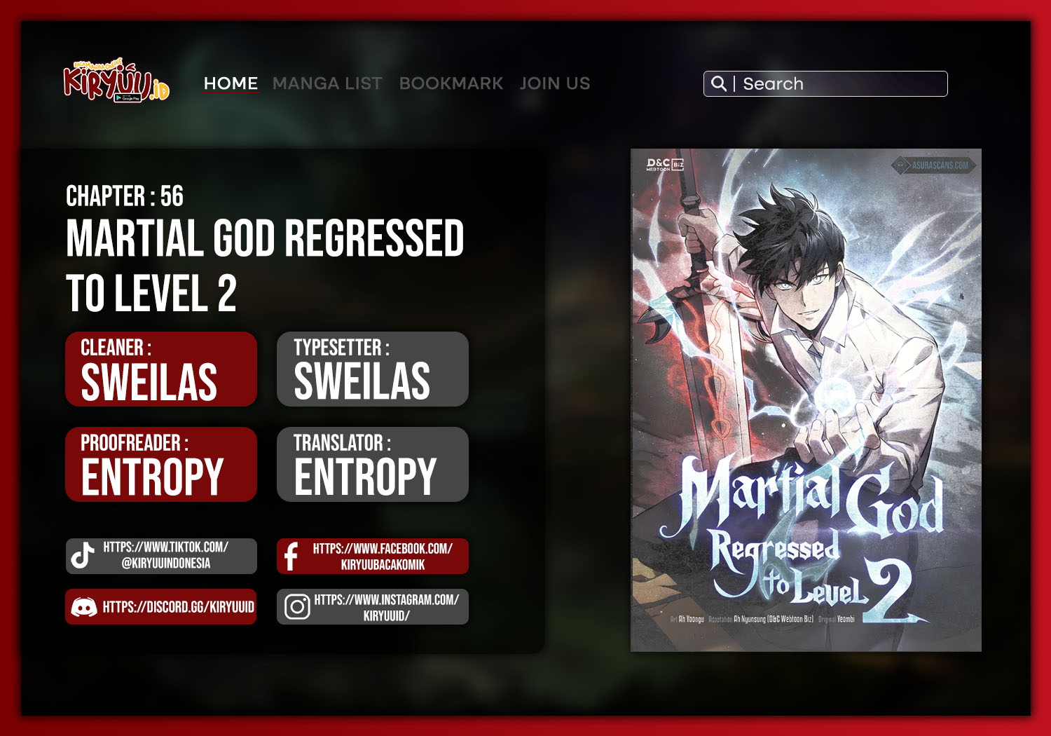 Komik Martial God Regressed to Level 2 Chapter 56 gambar nomor 1