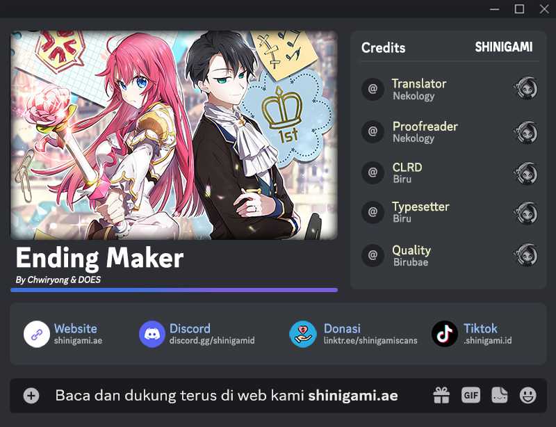 Komik Ending Maker Chapter 67 gambar nomor 1