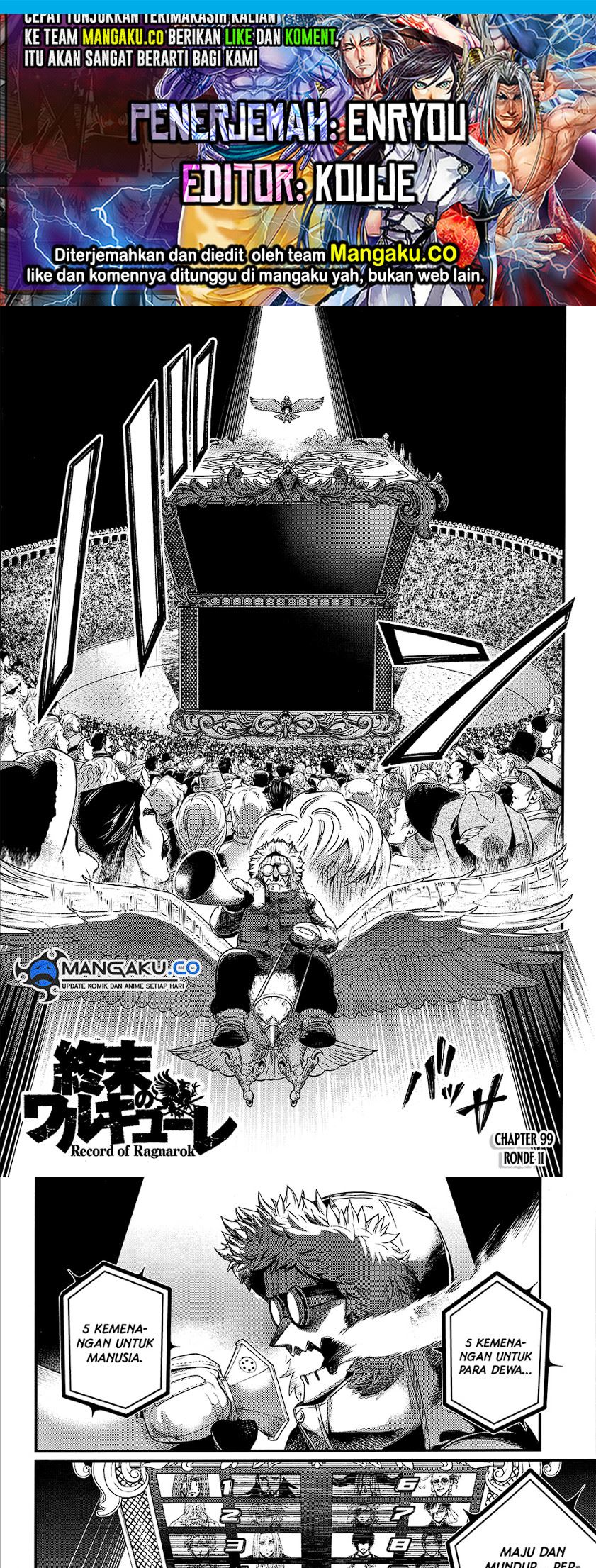 Komik Shuumatsu no Valkyrie Chapter 99 gambar nomor 1