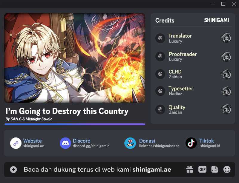 Komik I’m Going To Destroy This Country Chapter 31 gambar nomor 1