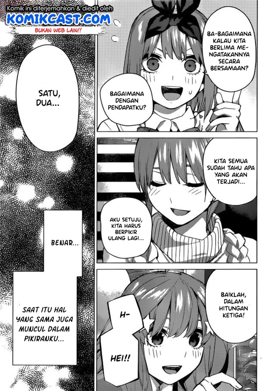 Go-toubun no Hanayome Chapter 122 Gambar 27