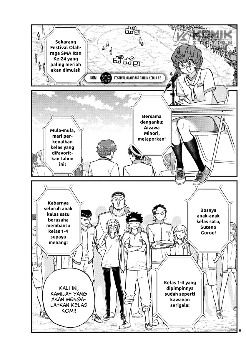 Manga Komi-san wa Komyushou Desu Chapter 209 gambar nomor 2