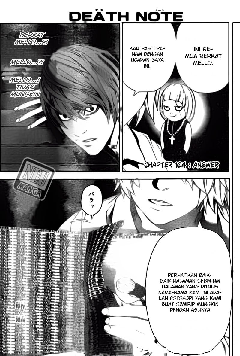 Manga Death note Chapter 104 gambar nomor 2