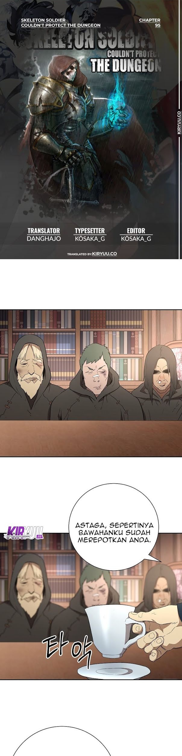 Komik Skeleton Soldier Couldn’t Protect the Dungeon Chapter 95 gambar nomor 1