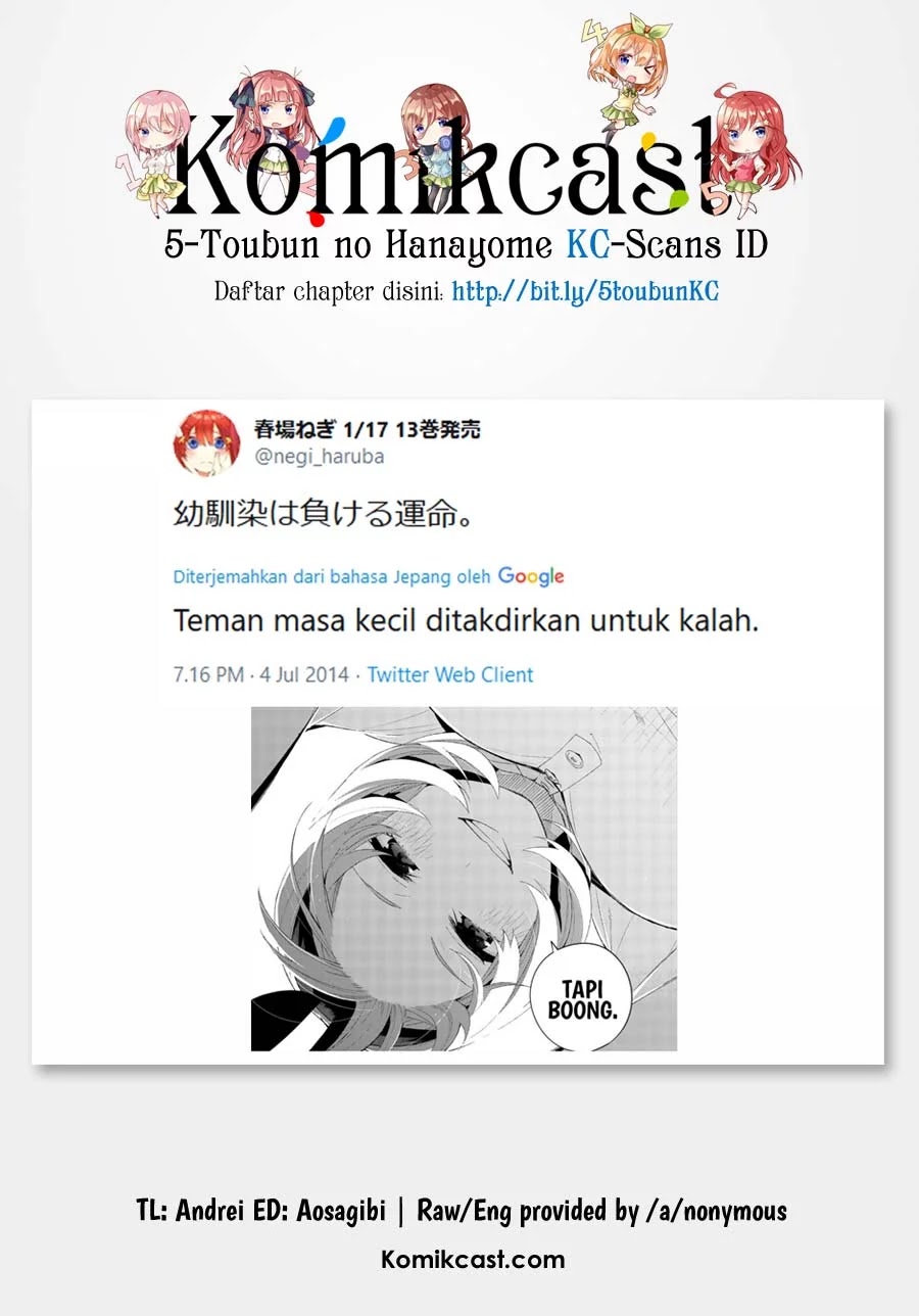 Go-toubun no Hanayome Chapter 122.5 Gambar 34