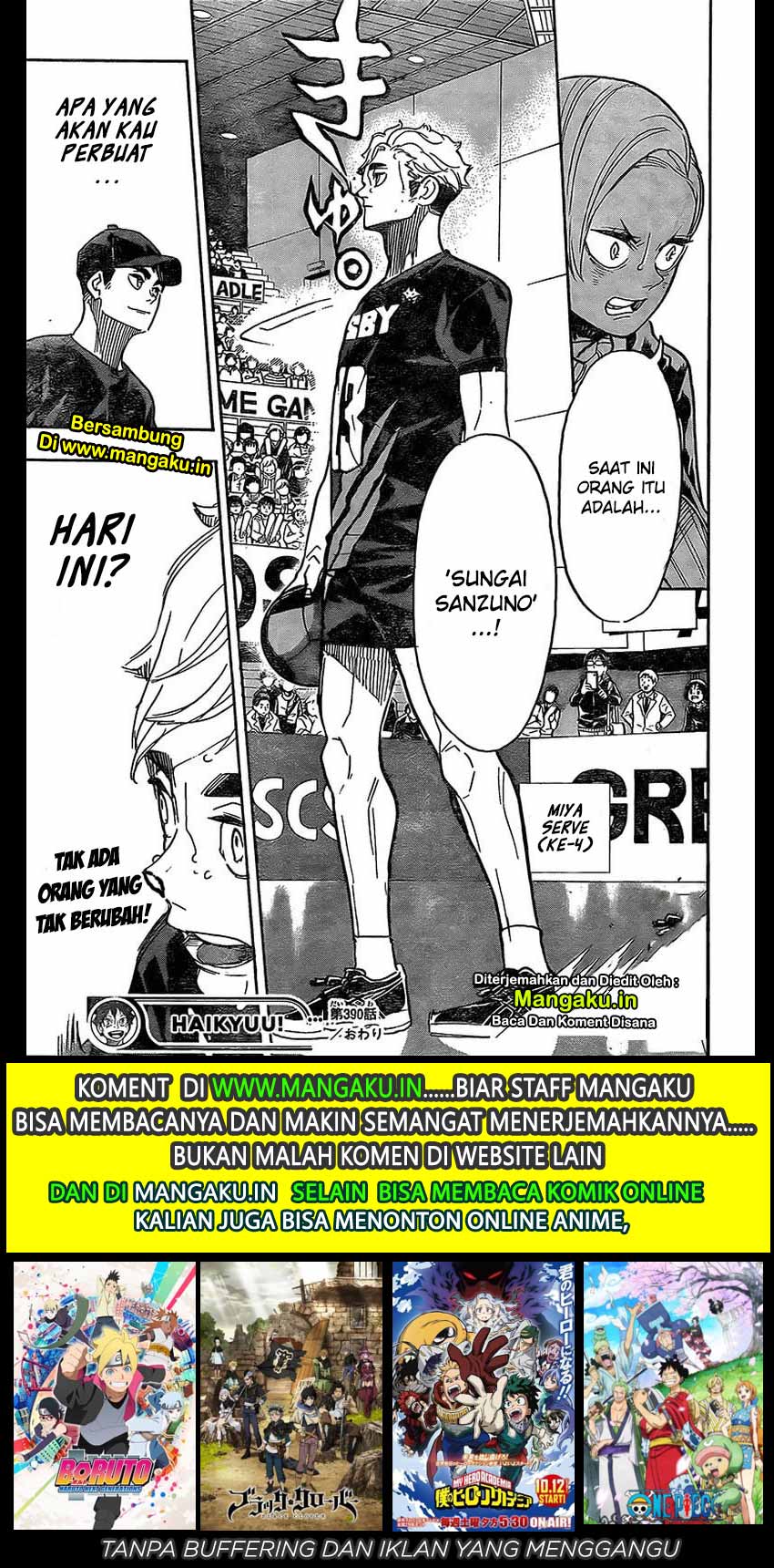 Haikyuu!! Chapter 390 Gambar 18