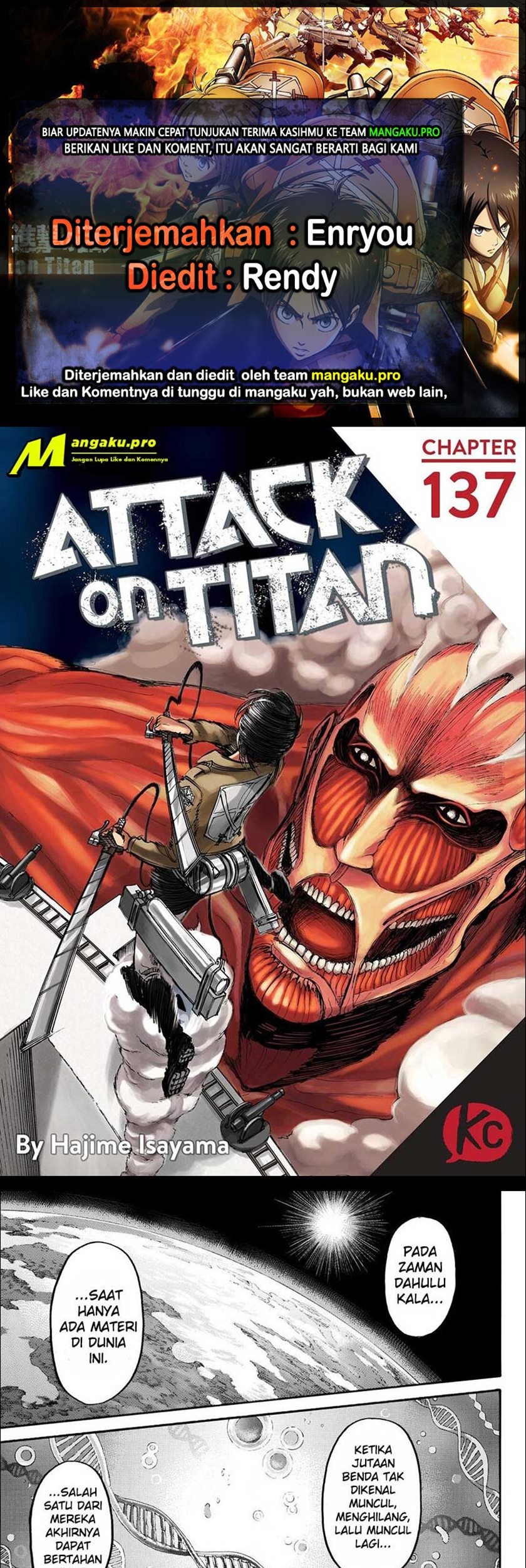 Komik Shingeki no Kyojin Chapter 137.1 gambar nomor 1