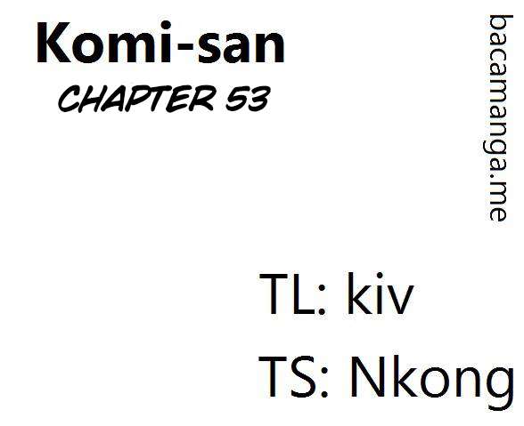 Komik Komi-san wa Komyushou Desu Chapter 53 gambar nomor 1